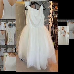 Tea length wedding dress